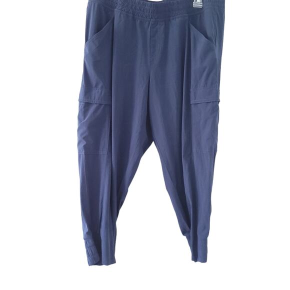 North Face Capri Pants Size 14 Gray Hiking Outdoors, Lightweight, Elastic Waist - Picture 1 of 6